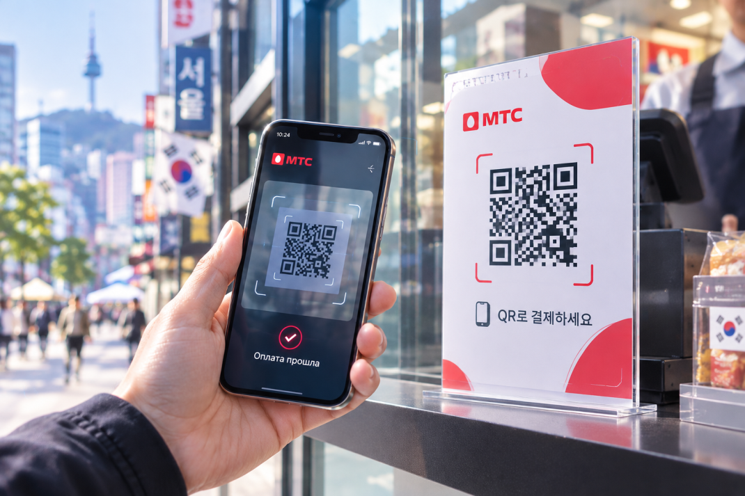МТС запустила оплату товаров по QR-коду в Южной Корее МТС запустила оплату товаров по QR-коду в Южной Корее