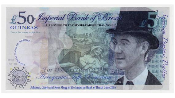 В коллекции Британского музея появились пародийные банкноты противников Brexit - рис.2